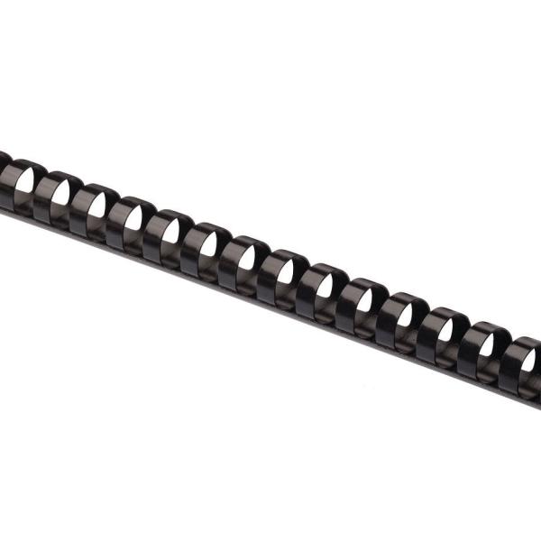 FELLOWES Plastikbinderücken 10 mm A4 5346108 schwarz, rund 100 Stück