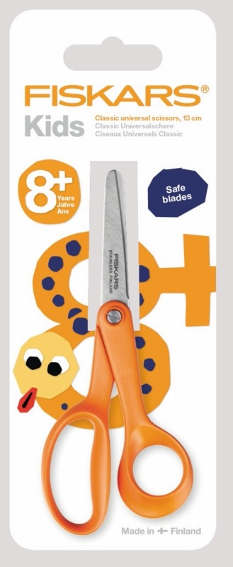FISKARS Kinderschere Classic 13cm 1005166 orange, Rechtshänder