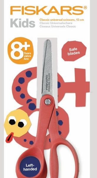 FISKARS Kinderschere Classic 13cm 1005169 rot, Linkshänder