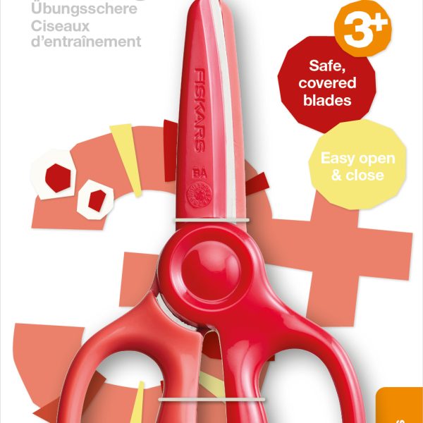 FISKARS Kinderschere 8.6cm 1064067 rot, zur Übung
