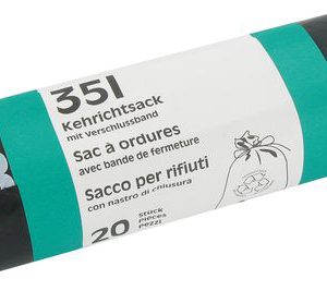 FLEXIPLAST Kehrichtsack R-Logo 35lt 1028 20my, 5 Rollen à 20 Stück