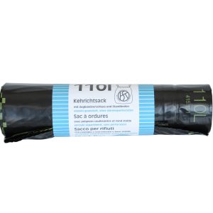 FLEXIPLAST Kehrichtsäcke OKS 110lt 1118 52my, LD-PE, schwarz 10 Stück