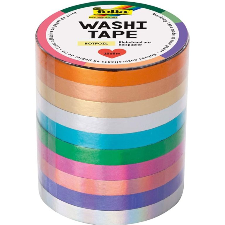 FOLIA Washi Tape Set Hotfoil 26437 10 Stück