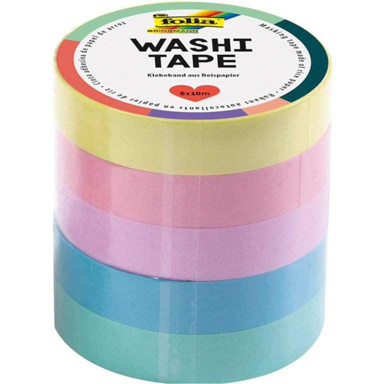 FOLIA Washi Tape Set 26439 Pastell 5 Stück