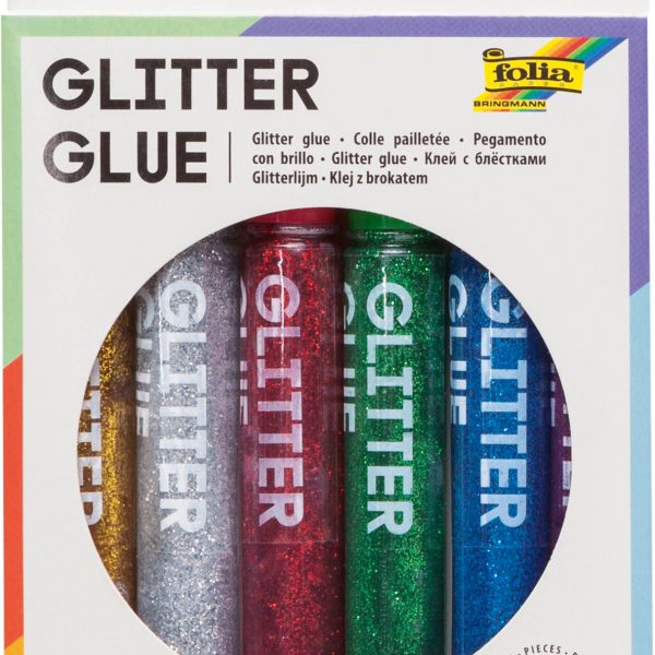 FOLIA Glitter Glue 570 6 Stück