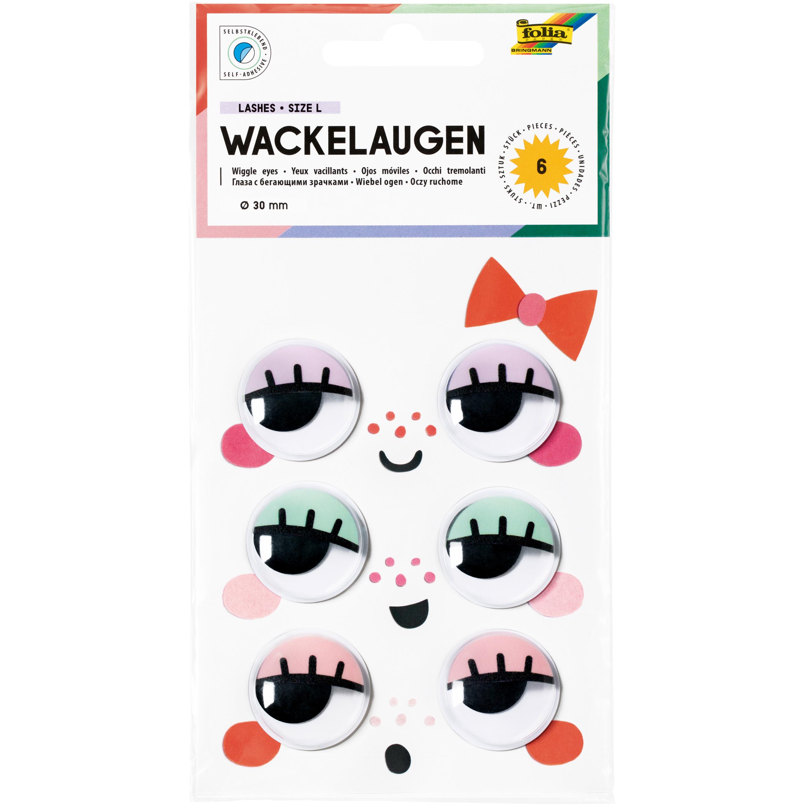 FOLIA-7512-4001868135633 FOLIA Wackelaugen Lashes 7512 Grösse L 6 Stück – Hochwertig & günstig bei ShopDeca