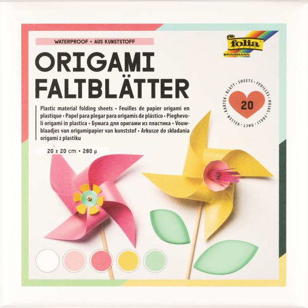 FOLIA Origami-Faltblätter 20x20cm 9161/0 aus Kunststoff