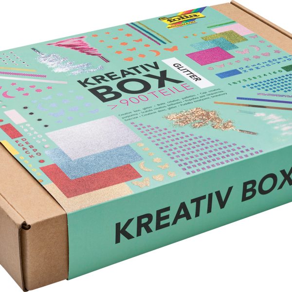 FOLIA Kreativ Box 937 Glitter Mix, über 900 Teile