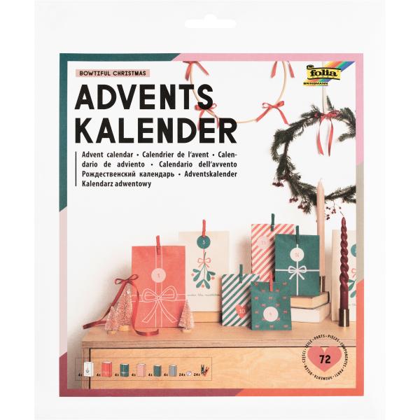 FOLIA Adventskalender 9399 Bowtiful Christmas