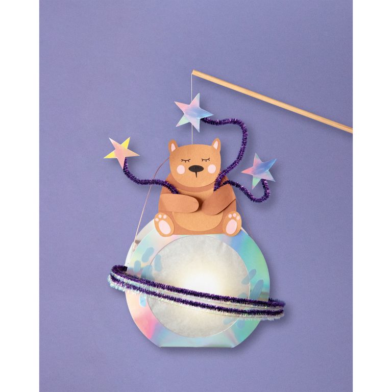 FOLIA Laternenrohlinge 19cm 9601/5 irisierend 5 Stück