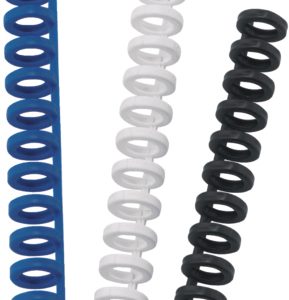 GBC Binderücken 8mm A4 388002E weiss, 34 Ringe 50 Stück