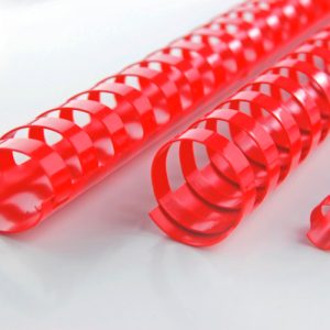 GBC Plastikbindrücken 14mm A4 4028218 rot, 21 Ringe 100 Stück
