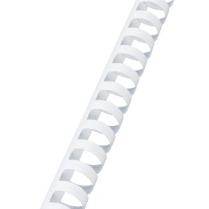 GBC Plastikbindrücken 19mm A4 4028611 weiss, 21 Ringe 100 Stück