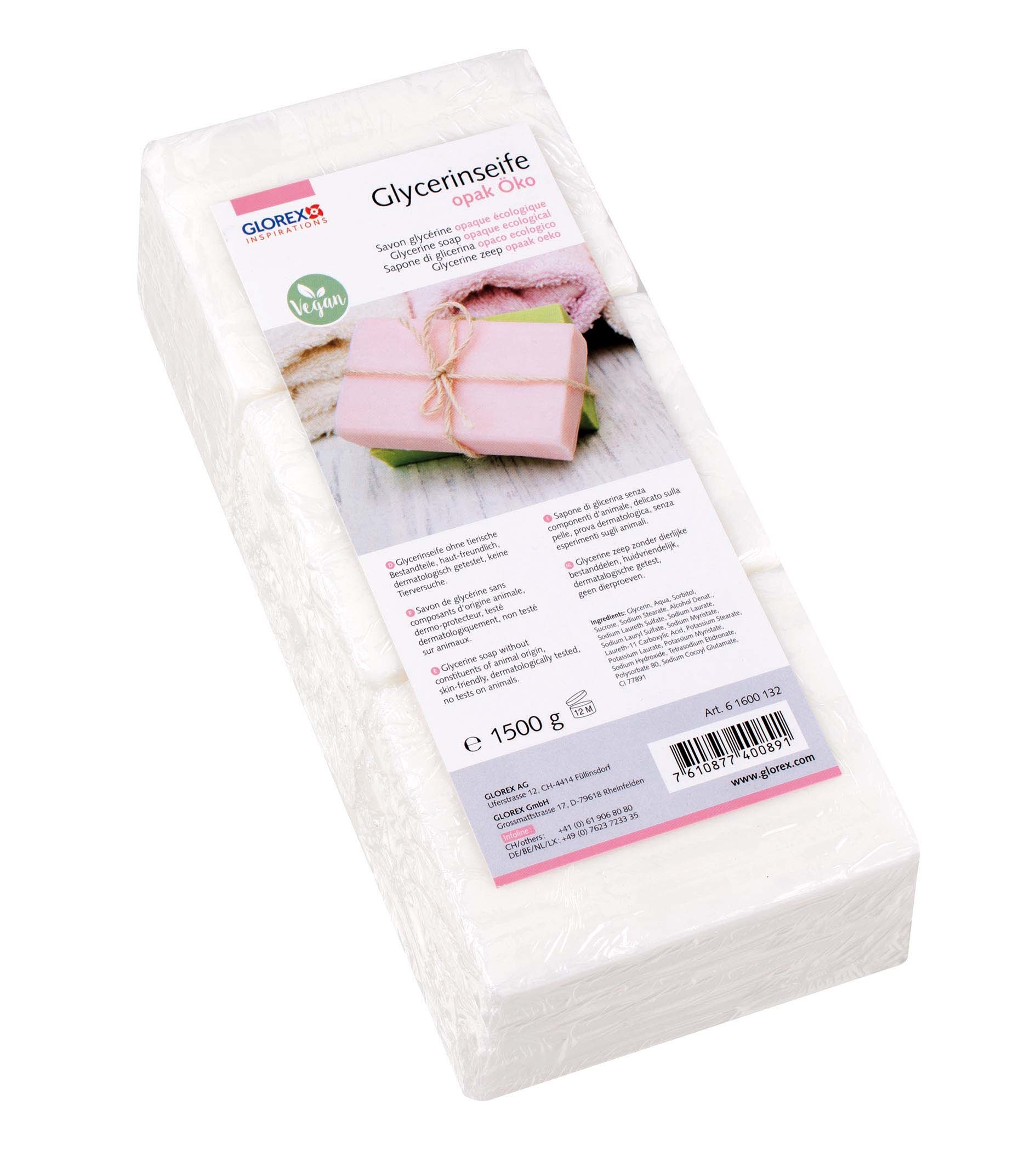 GLOREX-61600132-7610877400891 GLOREX Glycerin Seife Öko 1500g 61600132 opak – Hochwertig & günstig bei ShopDeca