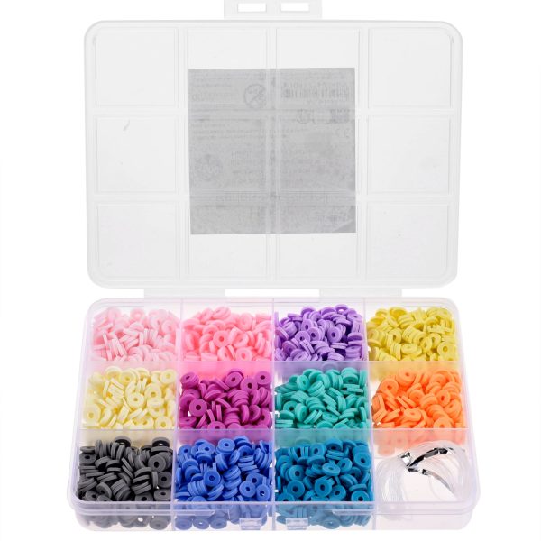 GLOREX Heishi Perlen-Set 61630242 pastel, assortiert 1000 Stück