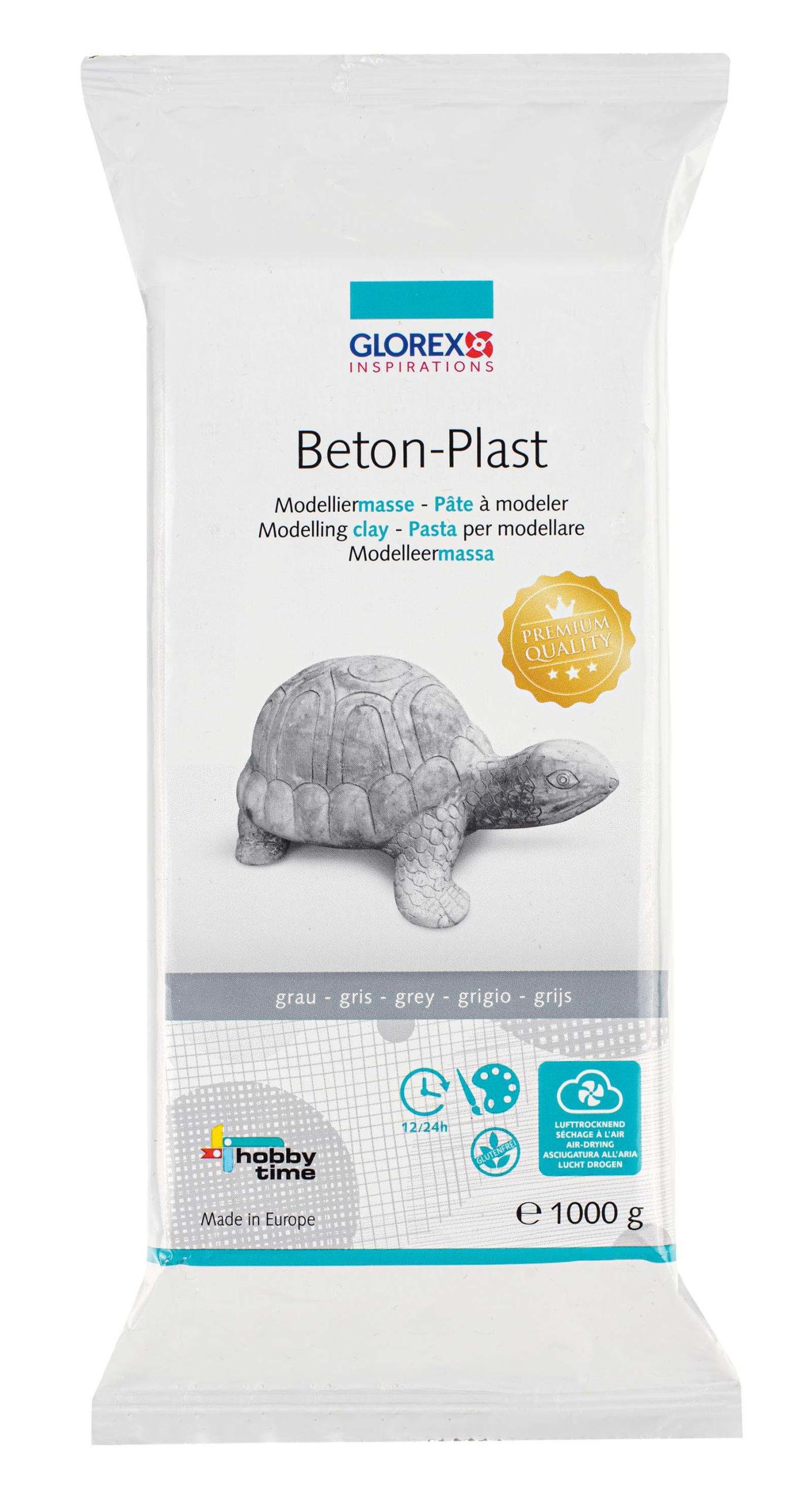 GLOREX-61780731-7610877540801 GLOREX Beton Plast Modelliermasse 1kg 61780731 betongrau, lufthärtend – Hochwertig & günstig bei ShopDeca