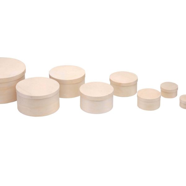 GLOREX Spandose rund 13.5x7.5cm 62003135 Holz