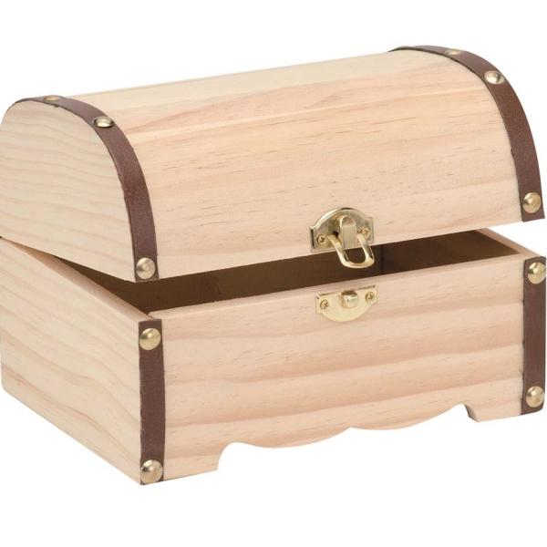 GLOREX Schatztruhe 18x13x12.5cm 62003280 Holz