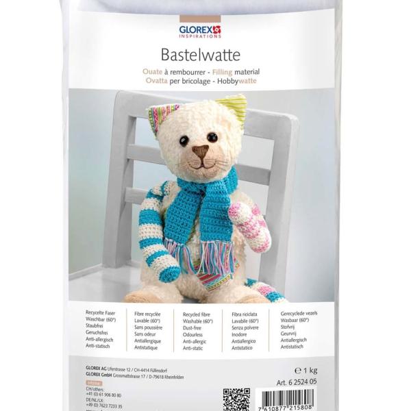GLOREX Bastelwatte 1kg 6252405 weiss