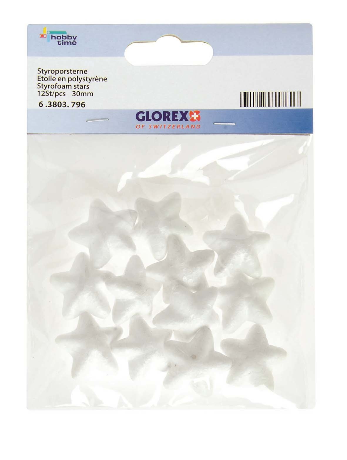 GLOREX-63803796-7610877357607 GLOREX Styroporkugeln 3cm 63803796 12 Stück – Hochwertig & günstig bei ShopDeca