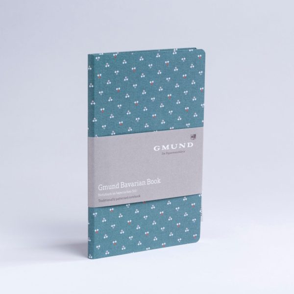 GMUND Bavarian Book 13.5x20cm 39463 seegrün, dotted 112 Seiten