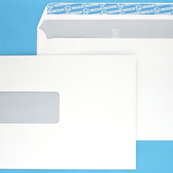 GOESSLER Couvert Cavanna m/Fenster C5 1354 100g, weiss 500 Stück