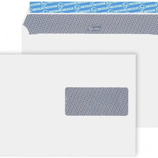 GOESSLER Couvert G-Line m/Fenster C5 2061 100g, weiss 500 Stück