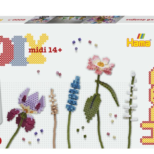 HAMA Bügelperlen Set Midi 3622 Blumenstrauss