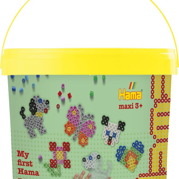 HAMA Bügelperlen Maxi 8806 3000 Perlen und 4 Platten