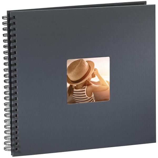 HAMA Spiralalbum Fine Art 36x32cm 94874 grau 25 Blatt