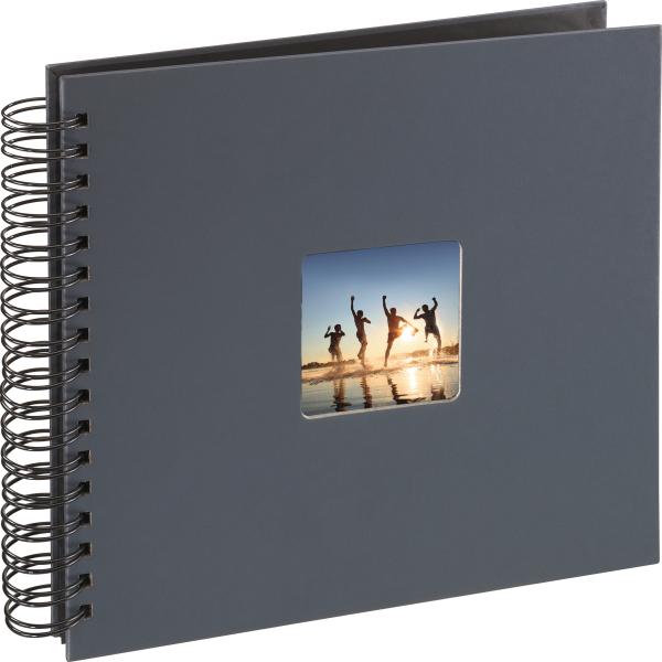 HAMA Spiralalbum Fine Art 28x24cm 94879 grau 25 Blatt