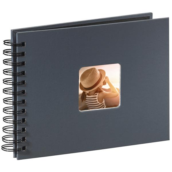 HAMA Spiralalbum Fine Art 24x17cm 94884 grau 25 Blatt