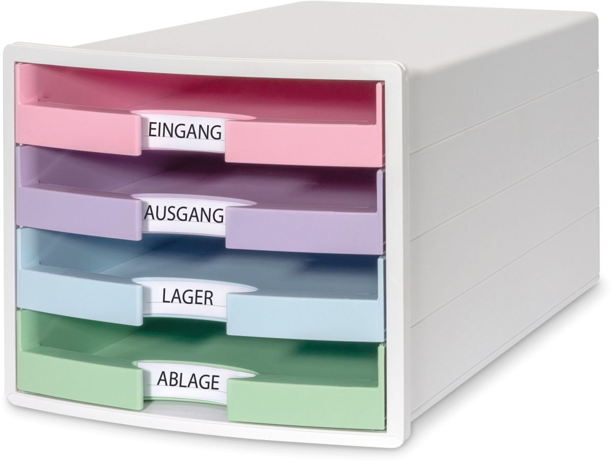 HAN Schubladenbox IMPULS A4/C4 14.75 weiss/pastell, 4 Schubladen – Hochwertig & günstig bei ShopDeca