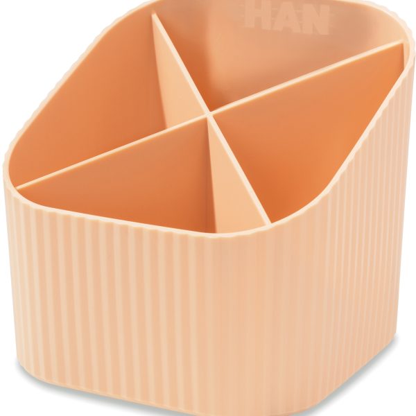 HAN Stifteköcher Re-X-LOOP 2.74 pastellorange 4 Fächer