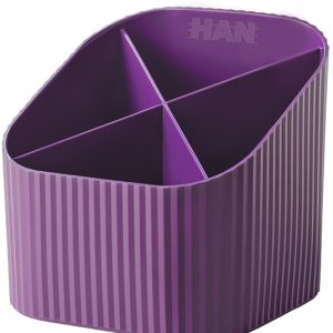 HAN Stifteköcher Re-LOOP 2.74 lila 4 Fächer