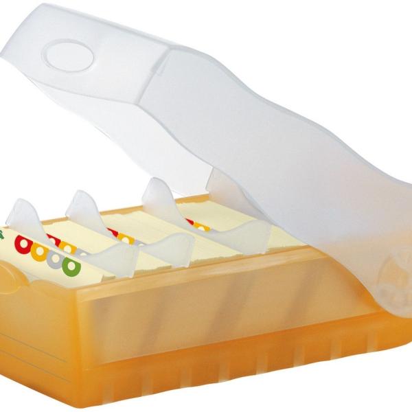 HAN Karteibox Croco A8 5.20 orange 9.7x6.7x19.1cm