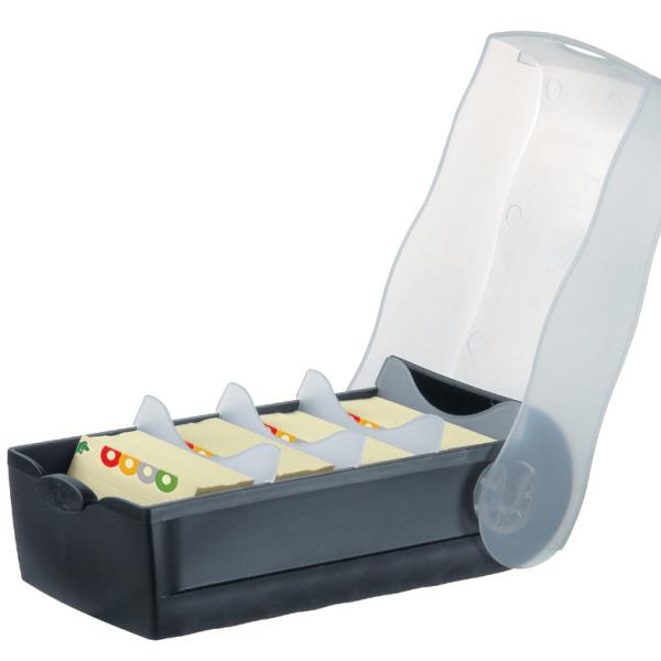 HAN Karteibox Croco A8 5.20 schwarz 9.7x6.7x19.1cm