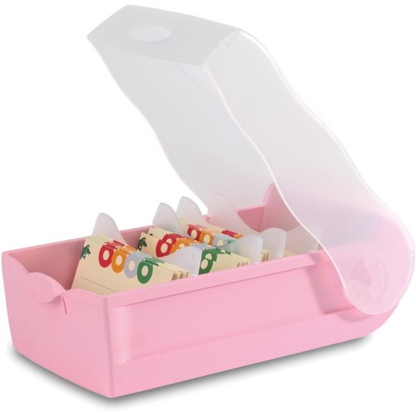 HAN Karteibox Croco A7 997-886 pastellrosa 12.1x8.5x24.6cm
