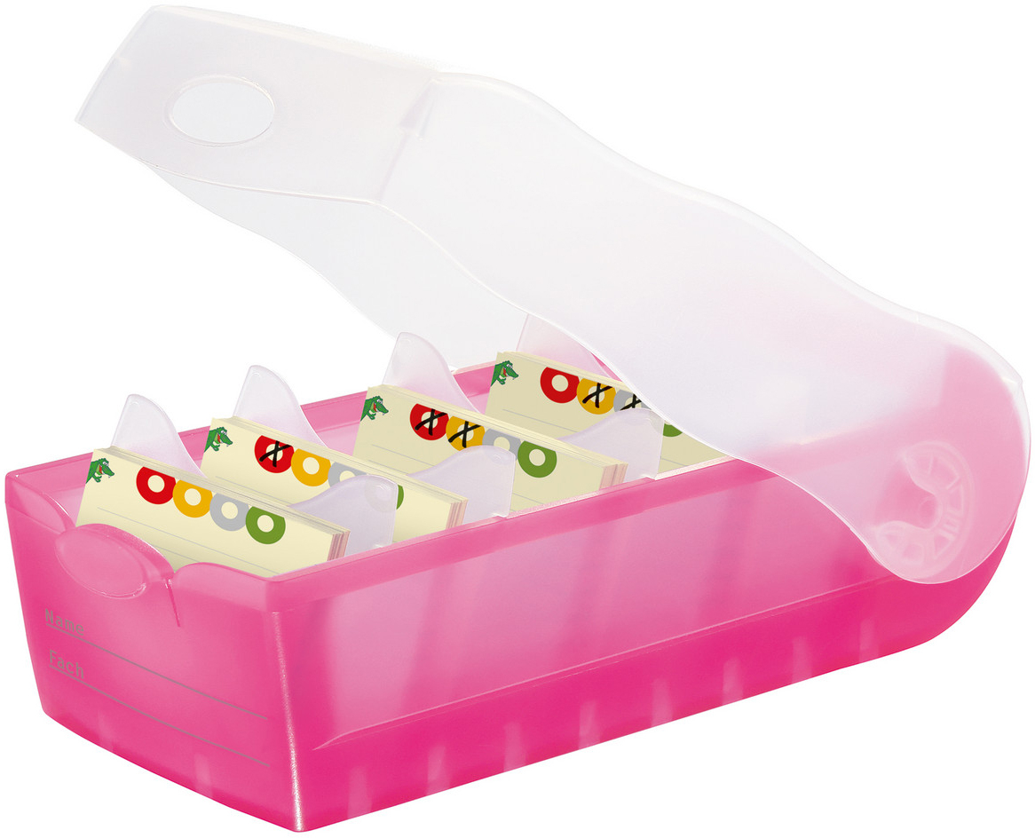 HAN-998-663-4012473998384 HAN Karteibox Croco A8 998-663 pink 9.7x6.7x19.1cm – Hochwertig & günstig bei ShopDeca