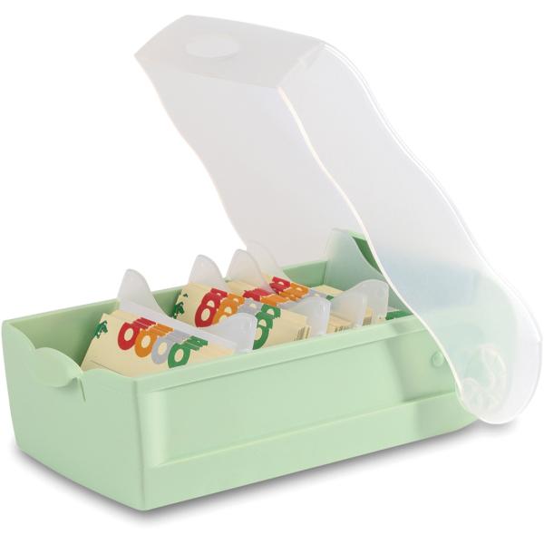 HAN Karteibox Croco A8 998-805 pastellgrün 9.7x6.7x19.1cm