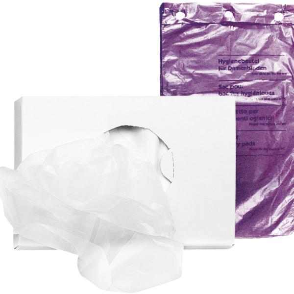 HARTMANN Hygienebeutel PE 19x33x28cm 723943 lila, 40x50 Stück