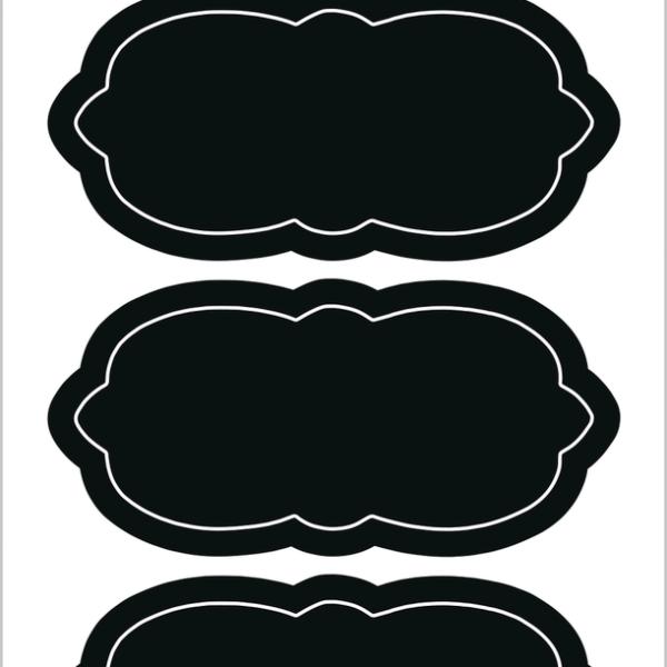 HERMA Sticker Home Wolke 15414 schwarz 6 Stück/2 Blatt