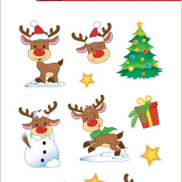 HERMA Sticker Weihnachten 15625 bunt 24 Stück/2 Blatt