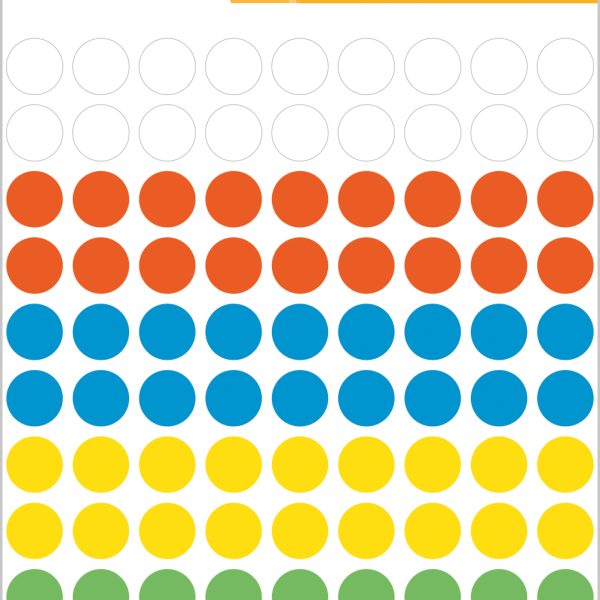 HERMA Markierungspunkte 8mm 1831 farbig ass. 540 Stück