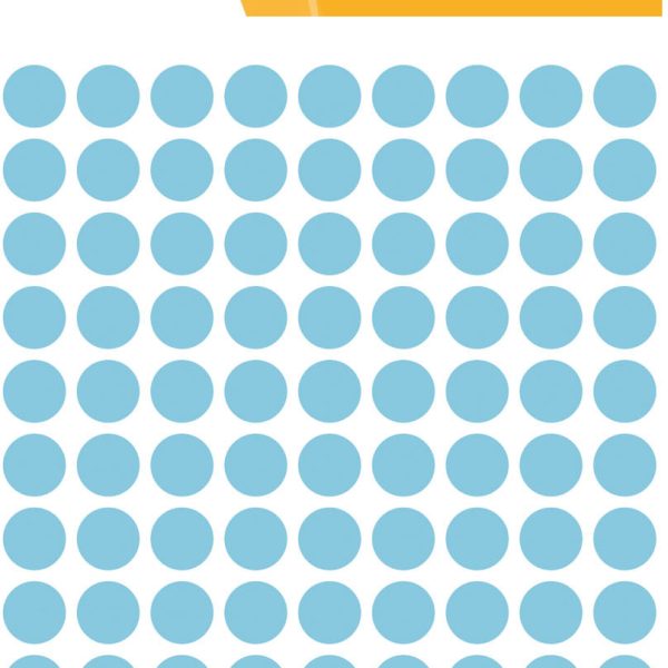 HERMA Markierungspunkte 8mm 1843 blau 540 Stück