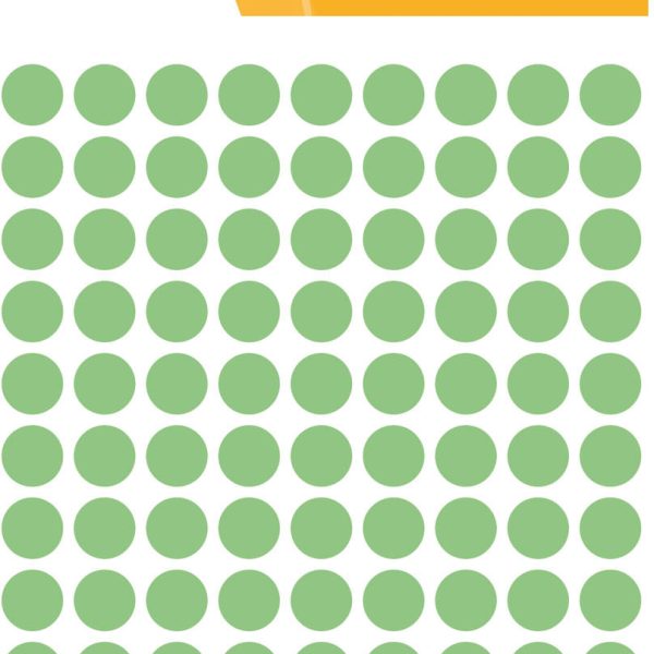 HERMA Markierungspunkte 8mm 1845 grün 540 Stück