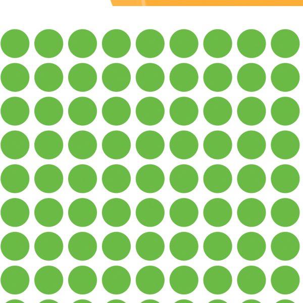 HERMA Etiketten rund 8mm 1848 leuchtgrün 540 Stück