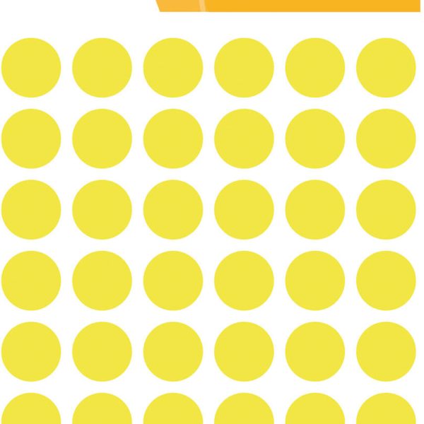 HERMA Etiketten rund 13mm 1854 leuchtgelb 240 Stück