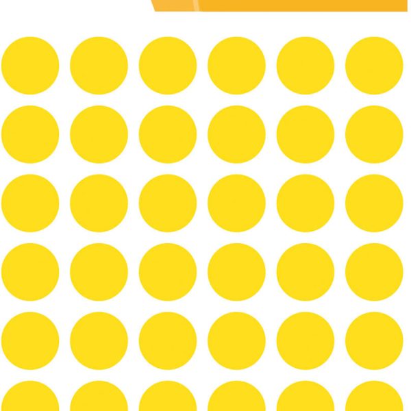 HERMA Markierungspunkte 13mm 1861 gelb 240 Stück