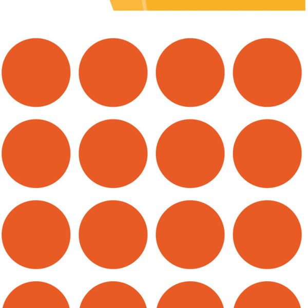 HERMA Markierungspunkte 19mm 1872 rot 100 Stück